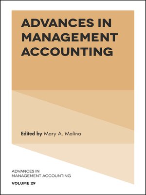 cover image of Advances in Management Accounting, Volume 29